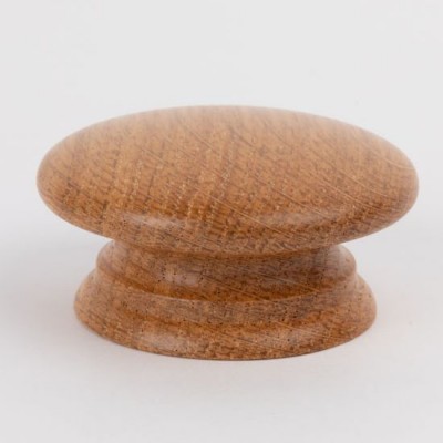Knob style A 60mm oak lacquered wooden knob